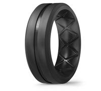 Egnaro Silicone Ring Men 1/4/6 Multipack Breathable Mens Silicone Rubber Bands Wedding Rings for Men Engagement Bands - 8mm Width 2mm Thickness, 12.5-13(22.28mm), Silicone, No Gemstone