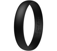 Egnaro Unisex Silicone Wedding Rings, Rubber Breathable Engagement Bands, Variety Multipack 1-7, 3.5-4, Silicone, No Gemstone