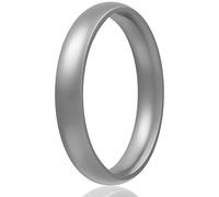 Egnaro Women's Bridal Rings Sets, Thin and Stackable Rings Silicone Women Wedding Bands，Rubber Promise Rings for Gift, Anniversary Ring for Work Out- 2.5mm Width - 1.8mm Thick, 5, Silicone, No