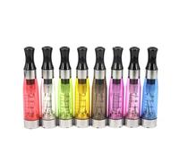EGO CE4 Atomizer x 10pcs (8Colors), Electronic Cigarette 1.6ml Cotton Coil CE 4 Clearomizer Cheap Vapor Tank for GS Ego Thread Evod Twist Battery E Cig Vape Pen Kit -No Nicotine (Mixed Colors)