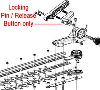 EGO Power HTA2000 Hedgetrimmer Locking Pin / Release Button 3402841001