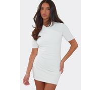 EGO Women's Body Contouring Short Sleeve Mini Dress in White | Size: 16 EGO White 16