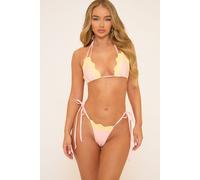 EGO Women's Contrast Bikini Set in Baby Pink | Size: 4 EGO Baby Pink 4