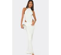 EGO Women's Slinky Low Rise Maxi Skirt in White | Size: 8 EGO White 8