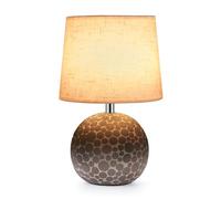 EGOBASIC Cordless Table Lamp with Timer, Remote, RGB Dimmable, Ceramic Rechargeable Battery Lamps, Mid Century Modern Small Hockey Puck Bedside Lamp, Living Room Bedroom Dining Side Table Lamps