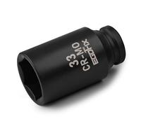 EGOFIX 1/2" Drive Deep Impact Socket, 33mm Metric Socket, Axle Nut Socket CR-MO 6 Point for Easy Removal of Axle Shaft Nuts