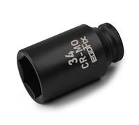 EGOFIX 1/2" Drive Deep Impact Socket, 34mm Metric Socket, Axle Nut Socket CR-MO 6 Point for Easy Removal of Axle Shaft Nuts