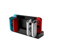 EgoGear - USB charging station for Nintendo Switch - Suitable for 4 Joy-Con + 8 Switch game holders - LED charging indicator - Non-slip base