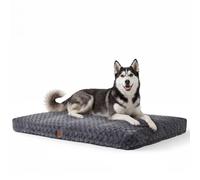 EGOHOME Dog Bed for Large Dogs, Shredded Memory Foam Fill, Washable Removable Cover, Non-Slip Bottom, Dog Crate Bed & Kennel Pad, Soft Supportive Pet Bed, CertiPUR-US, 41 x 27 Inch, Gray