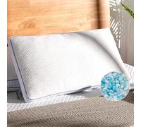 EGOHOME Shredded Memory Foam Pillows, Bed Pillows for Sleeping, Standard Pillow for Side Back Stomach Sleepers, Neck Support Pillow with Washable Removable Cover(28"x 16",1 Pack)