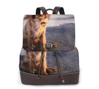 EgoMed Cavalier King Charles Spaniel Coast Pets Dogs,Women Backpack Waterproof Daypack Lightweight PU Leather Fashion Travel Backpack