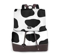 EgoMed Cow Print,Women Backpack Waterproof Daypack Lightweight PU Leather Fashion Travel Backpack