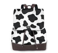 EgoMed Cow,Women Backpack Waterproof Daypack Lightweight PU Leather Fashion Travel Backpack