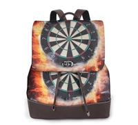 EgoMed Dart Board Printed,Women Backpack Waterproof Daypack Lightweight PU Leather Fashion Travel Backpack