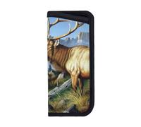 Glasses Case,Anti-Scratch Spectacles Sleeve Portable Eyewear Case Sunglasses Case, Cool Stag Deer Images