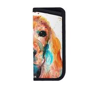 Glasses Case,Anti-Scratch Spectacles Sleeve Portable Eyewear Case Sunglasses Case, Cute Art Cocker Spaniel Dog Cool