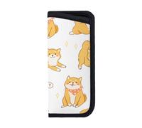 Glasses Case,Anti-Scratch Spectacles Sleeve Portable Eyewear Case Sunglasses Case, Cute Shiba Inu Dogs Pattern