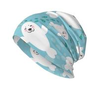EgoMed Skull Cap,Knitted Hat Polyester Balaclava Slouchy Beanie Hat Running Hat, Cute Funny Seals