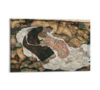 Egon Schiele(Death And The Maiden) artistic Creations Poster Picture Canvas Wall Paint Arts Decor Modern Home Artworks 12x18inch(30x45cm)