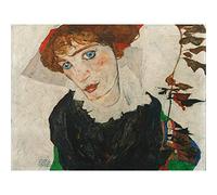 Egon Schiele Portrait Of Wally Neuzil Large Art Print Poster Wall Decor Premium Mural