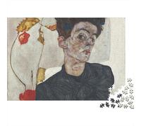 Egon Schiele Puzzle Wooden 1000 Pieces World-famous Paintings Jigsaw Impossible Oil Painting Jigsaws Fine Art Puzzles Challenge Toy Educational Games