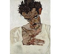 Egon Schiele Self Portrait With Lowered Head Unframed Wall Art Print Poster Home Decor Premium
