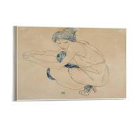 Egon Schiller's, Kneeling Woman (Crouching Woman) Poster Canvas PaintingWall Art Decorative Picture Prints Modern Decor 16x24inch(40x60cm)