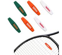 EgoNova Advanced Tennis Vibration Dampeners - Shock Absorber for All Rackets (3 Colors, 6 Pack) - Professional Vibration Control Racket Dampener (Strip)