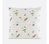 Egor Rocket Print 30% Recycled Washed Cotton Child's Pillowcase Printed