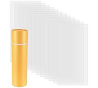 Egosky Mylar Stencil Sheets 30.5 x 61 cm Mylar Foil Stencils Mylar Films Semi-Transparent Stencil for Use with Silhouette Machines 7 Mil Pack of 15