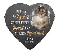 Egowry Pet Memorial Gifts for Dog Cat,Dog Memorial Stone Personalized Pet Remembrance Gifts Pet Grave Markers Headstone for Dog Cat Lovers