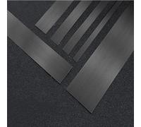 EGQLQ 10ft Flexible Metallic Decor Trim Self Adhesive Wall Molding Trim Wardrobe Vibrant Mirror Like Wall Ceiling Floor Cabinet Tile Edge Moulding, Deco(Size:Width 2cm/0.78inch,Color:Brushed black)