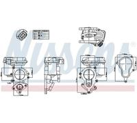 EGR AGR valve Electric 98156 NISSENS for AUDI A6 C6 A4 B7 A4 B7 Avant