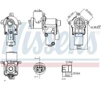 EGR AGR valve Electric 98217 NISSENS for PORSCHE VW AUDI
