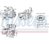 EGR AGR valve Electric 98387 NISSENS for VOLVO V60 I C30 C70 II Convertible V50