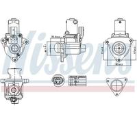 NISSENS 98510 EGR valve