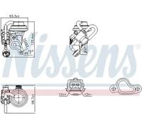 NISSENS 98344 EGR valve