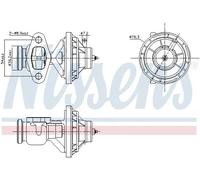 NISSENS 98390 EGR valve
