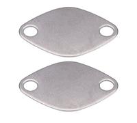 EGR Blanking Plate, 2 Pcs 8mm Stainless Steel EGR Valve Blanking Block Plate Kit for Rena_ULT ES_pace Lag_UNA Ma_Ster Tra_FIC Mova_no 2.2 2.5 Dci.