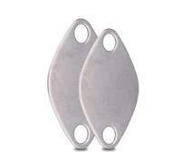 EGR Blanking Plate Kit Stainless Steel Exhaust Valve Block Off Plug Baffle Gasket Universal Fit for Diesel Engines Anti-Carbon Buildup EGR Valve Replacement Accessories (Set of 2)