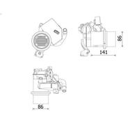 EGR Module MAHLE CE 14 000P for VW SCIROCCO III (137, 138) 2 2013-2017