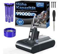 EGR V7 battery Replacement Compatible with Dyson V7 SV11 Animal/Motorhead/Trigger/Absolute/Mattress Handheld Vacuum Cleaner with 4 Filters