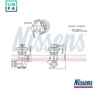 NISSENS 98496 EGR valve