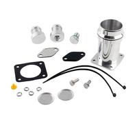 EGR Valve Adapter Blanking Plugs Cooler Thermostat Bungs Removal Kit for BMW E46 E60 E61 E65 E83 E53 Exaust Gas Recirculation(Full kit Silver Plug)