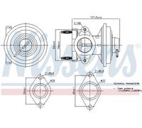 Nissens EGR Valve 98444 - Pneumatic - Fits Ford Mondeo Mk III 2.0 TDCI/TDDI