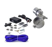 EGR Valve Blanking Plate Exhaust Control Valve Set with Vacuum Actuator Cutout 2 2.36 2.5 2.75 3 3.5inch Pipe Close Style with Wireless Remote Controller(3 inch(76mm))