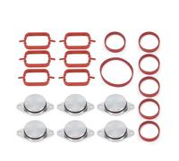 EGR Valve Blanking Plate for BMW M57 E39 E60 E46 E38 E53 E83 E65 E61 E65 E70 E71 E92 X3 X5 X6 Swirl Flap Blanks Plate & Intake Inlet Manifold Gasket Seal(33MM)