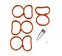 EGR Valve Blanking Plate for BMW N47 2.0D Engine Repair Replacement Accessories Kit Auto Swirl Flap Blank Bung Flaps Removal Plug with 4 Gaskets