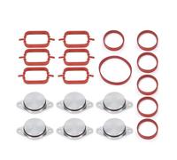 EGR Valve Exaust Gas Recirculation Valve for BMW Swirl Flap Blanking Plates Seal with Intake Manifold Gasket 6 Cylinder Engine 6x33mm OEM Aluminum(22MM)