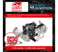 EGR Valve fits PEUGEOT PARTNER 1.6D 2010 on 9802194080 Febi Quality Guaranteed